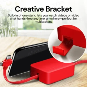 AEXZR® Three-in-One Charging Cable Roll