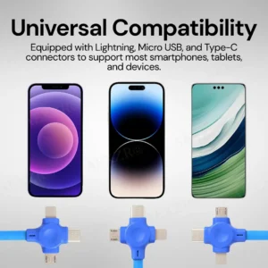 AEXZR® Three-in-One Charging Cable Roll