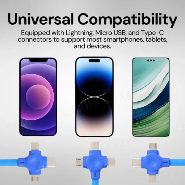 AEXZR® Three-in-One Charging Cable Roll